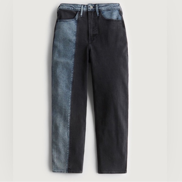 Hollister Co. mixed denim curvy ultra high-rise vintage straight 15 - Picture 2 of 7